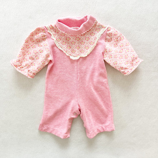 Vintage Healthtex 80s Pink Baby Romper