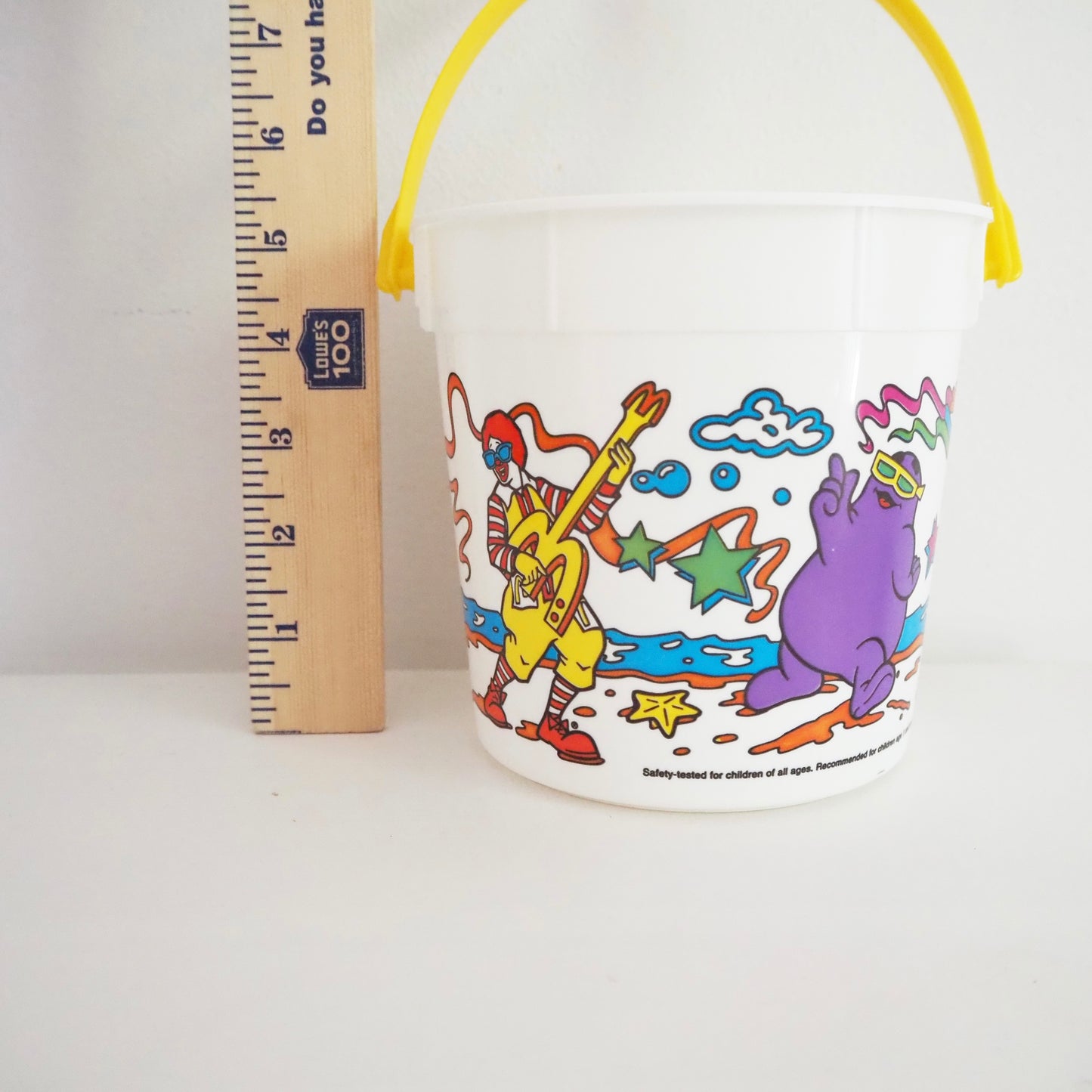 McDonald’s Beach Bucket - Yellow Clover Vintage Kids Clothes
