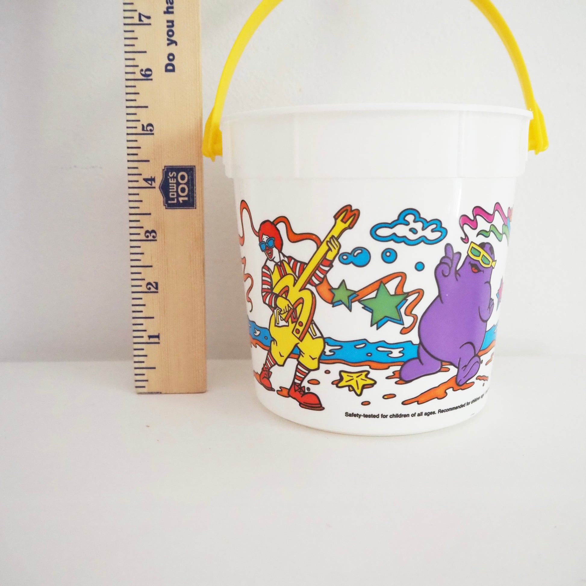 McDonald’s Beach Bucket - Yellow Clover Vintage Kids Clothes