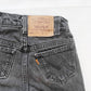 Levi’s 550 Relaxed Fit Orange Tab Black Jeans - Yellow Clover Vintage Kids Clothes