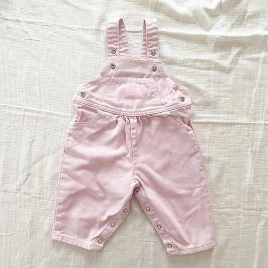 Baby B’gosh Light Pink Tapered Leg Overalls - Yellow Clover Vintage Kids Clothes
