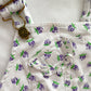 Happy Kids Purple Rose Print Overalls - Yellow Clover Vintage Kids Clothes