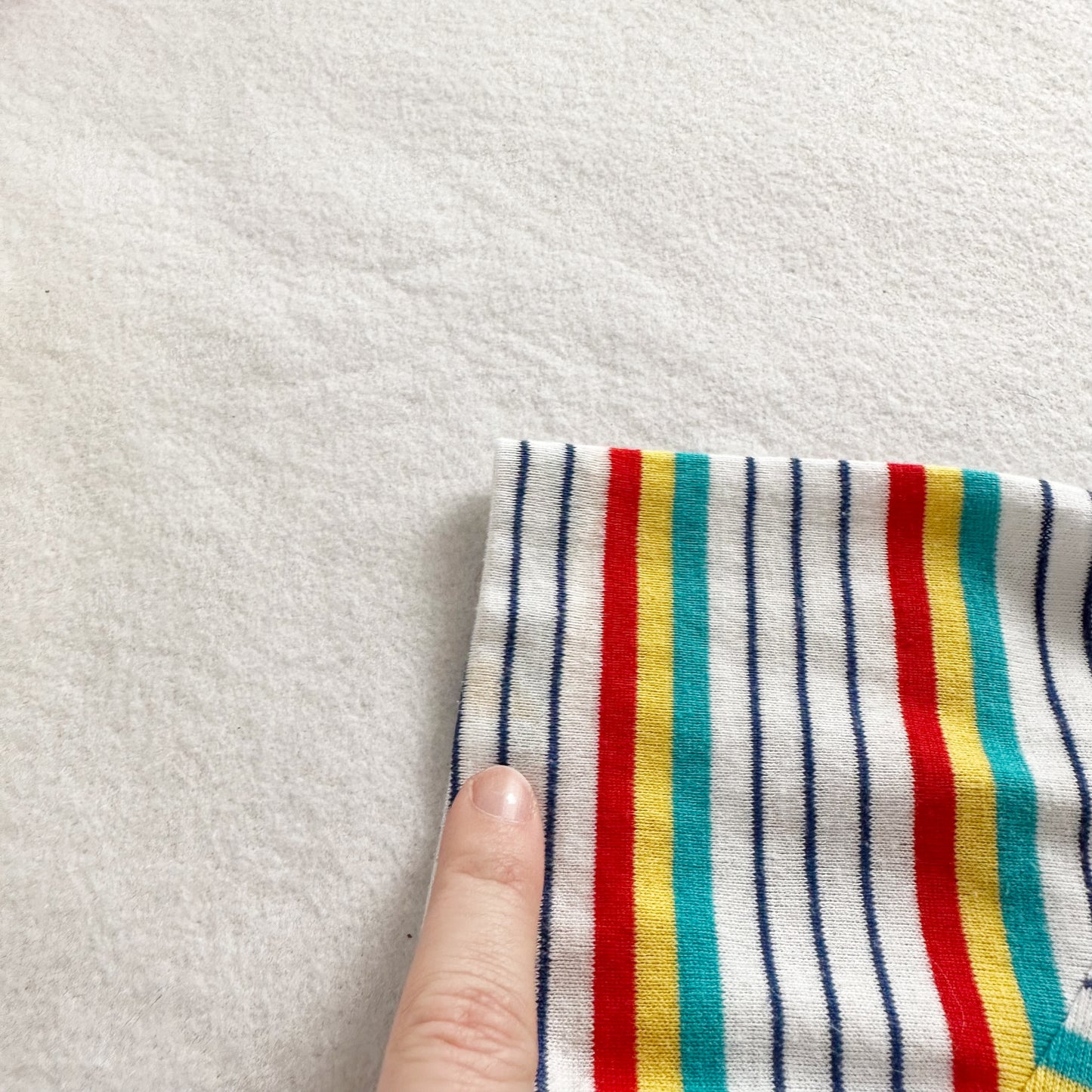 Healthtex Rainbow Stripe Polo - Yellow Clover Vintage Kids Clothes