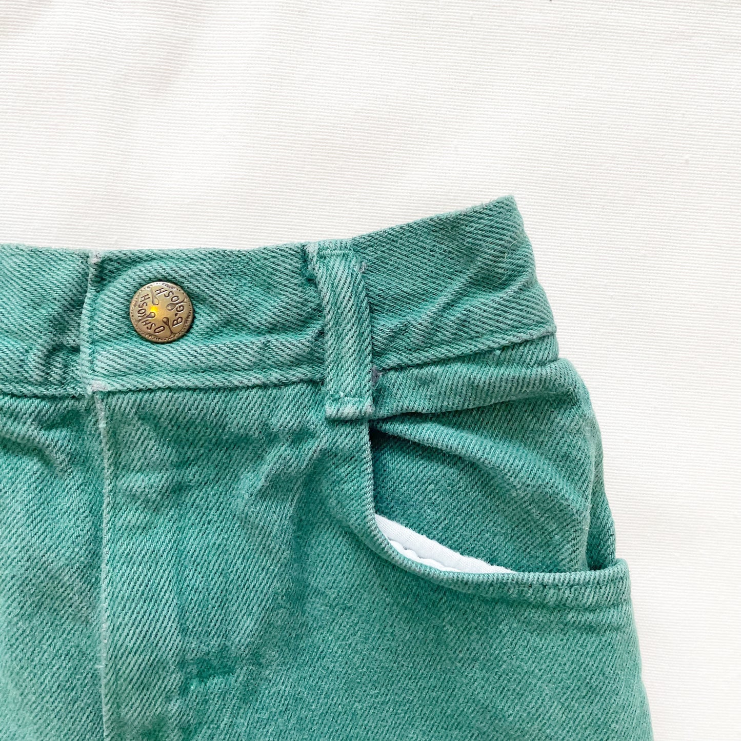 OshKosh Dark Green Pants - Yellow Clover Vintage Kids Clothes