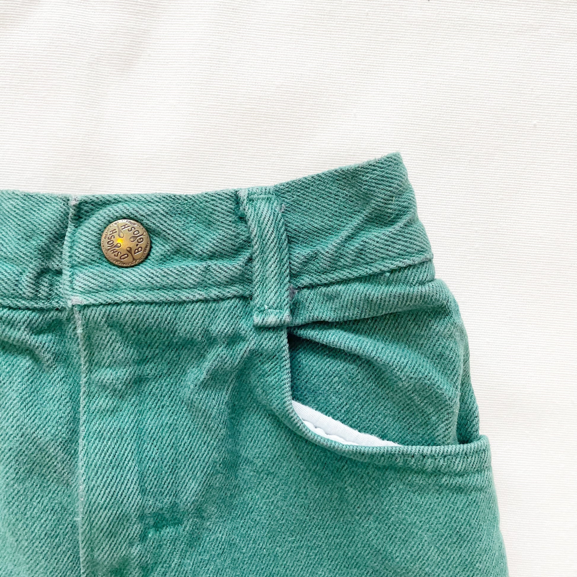 OshKosh Dark Green Pants - Yellow Clover Vintage Kids Clothes