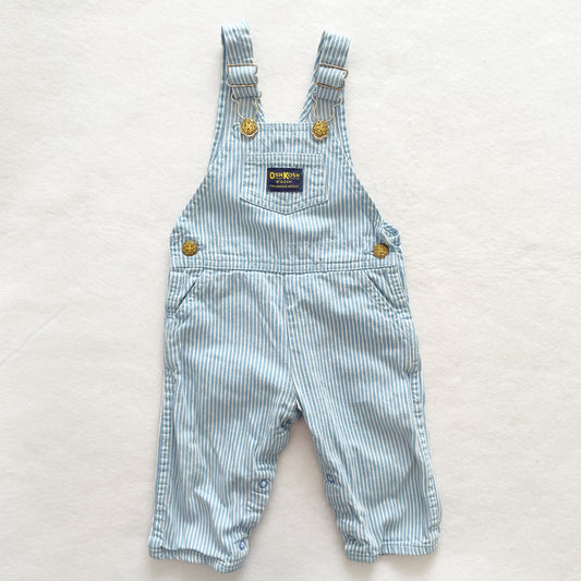 OshKosh Light Blue Hickory Stripe Overalls