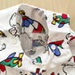 Airplane Hot Air Balloon Romper - Yellow Clover Vintage Kids Clothes