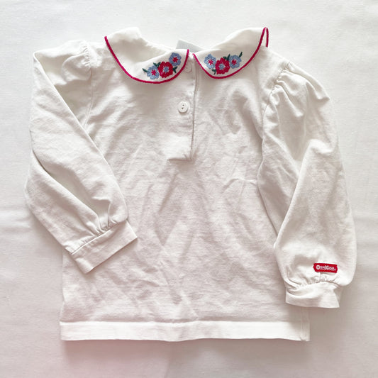 Vintage OshKosh Embroidered Collar Layer Top