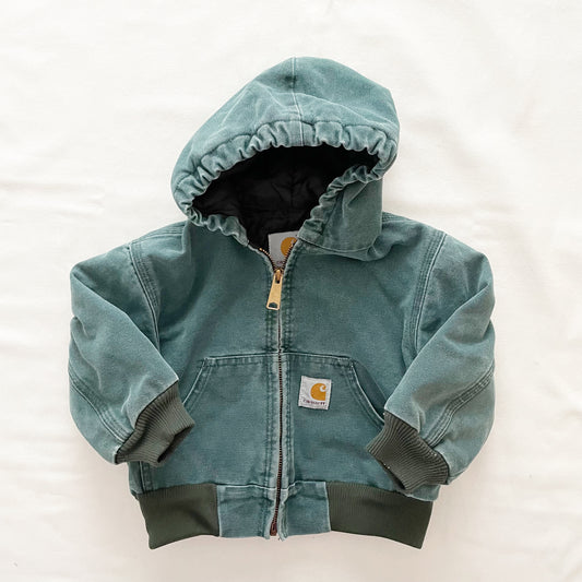 Carhartt Green Work Coat • 2T - Yellow Clover Vintage Kids Clothes
