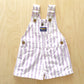 OshKosh Lavendar Stripe Shortalls - Yellow Clover Vintage Kids Clothes