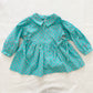 Vintage OshKosh Turquoise Polka Dot Baby Dress