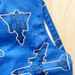 OshKosh Jet Airplane Print Shortalls
