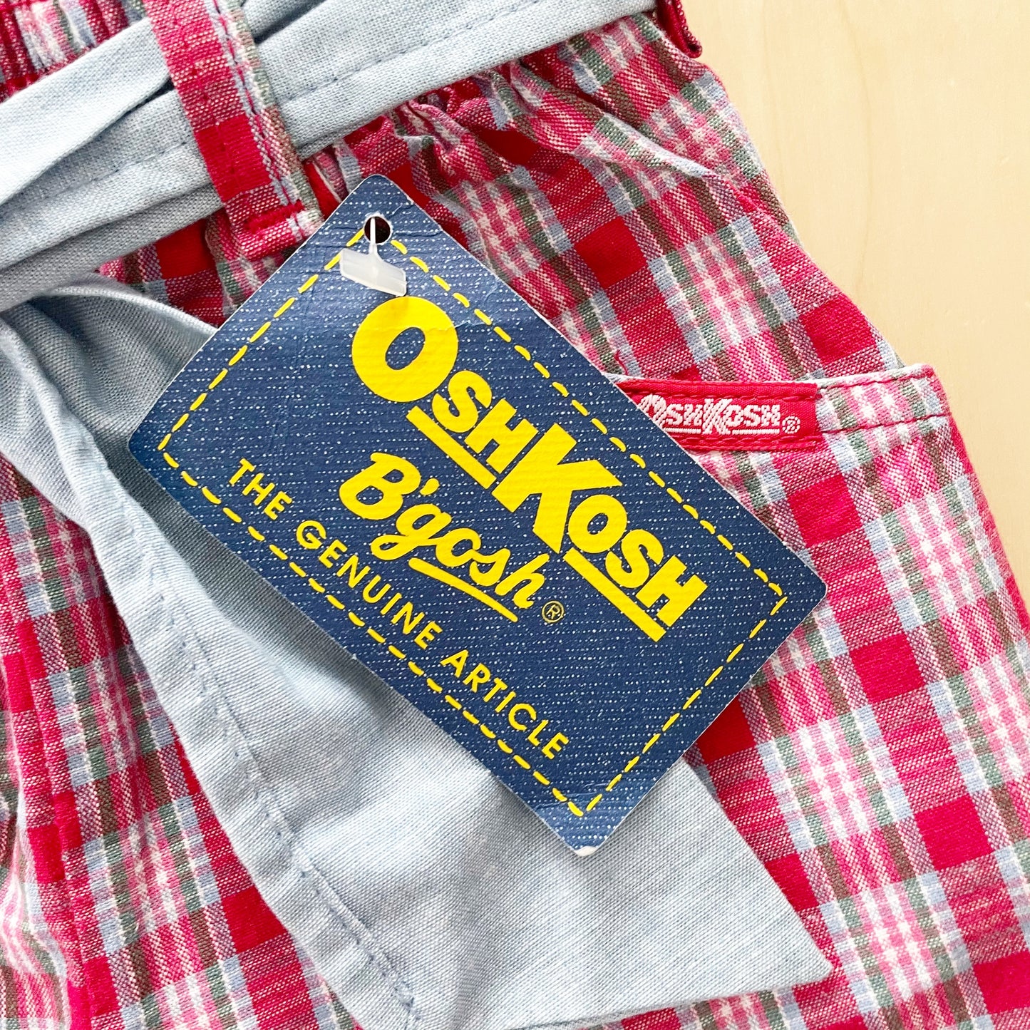 Deadstock OshKosh Plaid Pants - Yellow Clover Vintage Kids Clothes