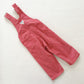 OshKosh Red Hickory Stripe Overalls - Yellow Clover Vintage Kids Clothes