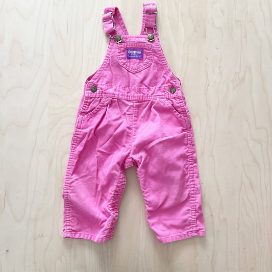 OshKosh Pink Fine Cord Overalls