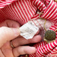 OshKosh Red Hickory Stripe Shortalls - Yellow Clover Vintage Kids Clothes