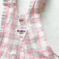 OshKosh Pink Plaid Overalls - Yellow Clover Vintage Kids Clothes