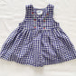 OshKosh Flannel Gingham Embroidered Dress - Yellow Clover Vintage Kids Clothes