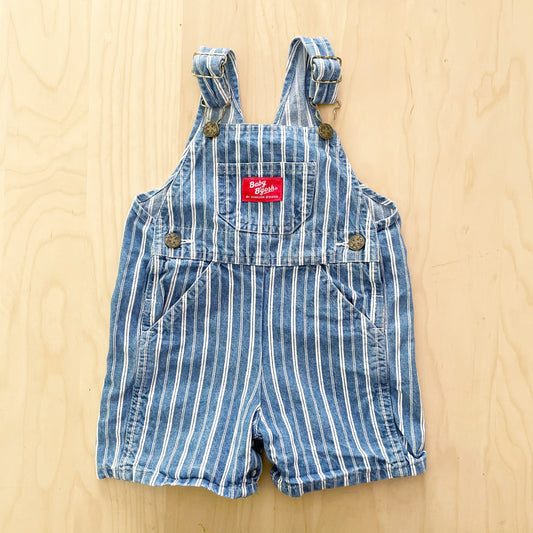Baby B’gosh Denim Striped Shortalls - Yellow Clover Vintage Kids Clothes