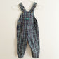 Vintage OshKosh Blue and Green Plaid Overalls