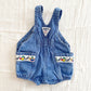 OshKosh Blue Wash Baseball Bears Bubble Romper