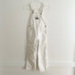 OshKosh Classic Cut White Overalls - Yellow Clover Vintage Kids Clothes