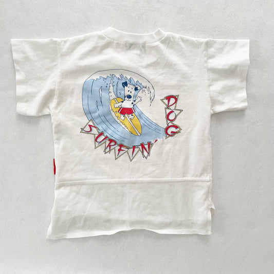 OshKosh Surf Dog Tee - Yellow Clover Vintage Kids Clothes