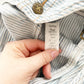 OshKosh Light Wash Hickory Stripe Shortalls - Yellow Clover Vintage Kids Clothes
