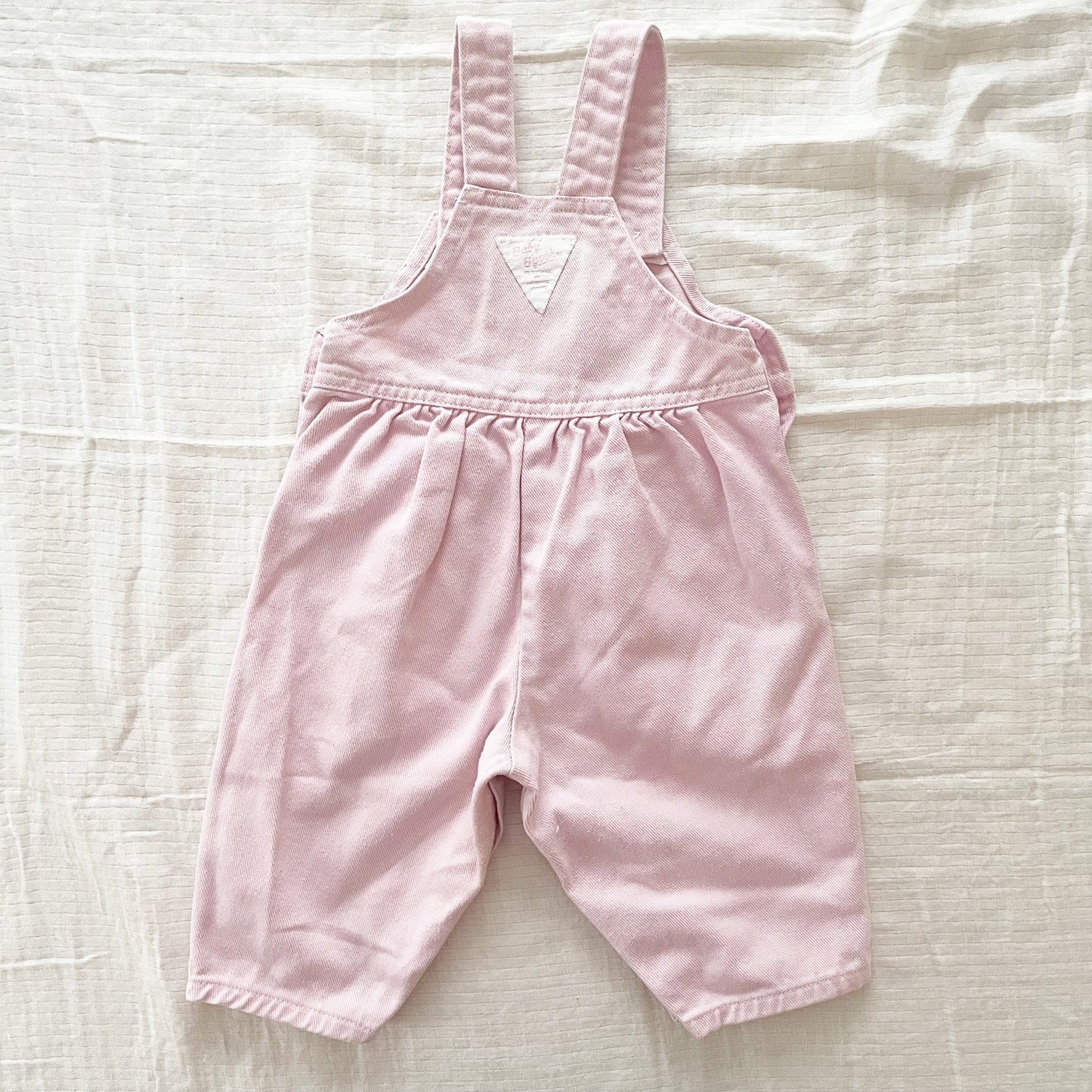 Baby B’gosh Light Pink Tapered Leg Overalls - Yellow Clover Vintage Kids Clothes