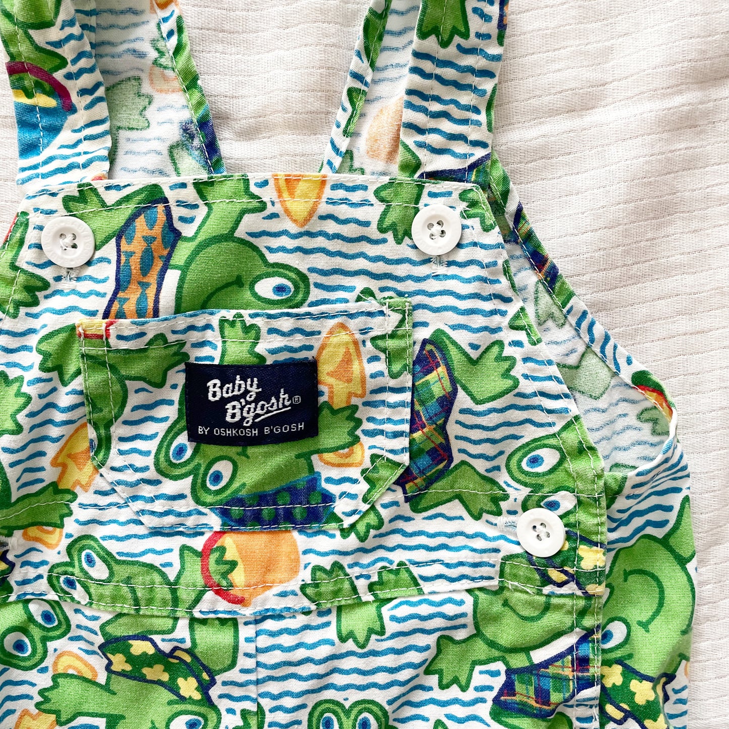 Baby B’gosh Beach Frogs Shortalls