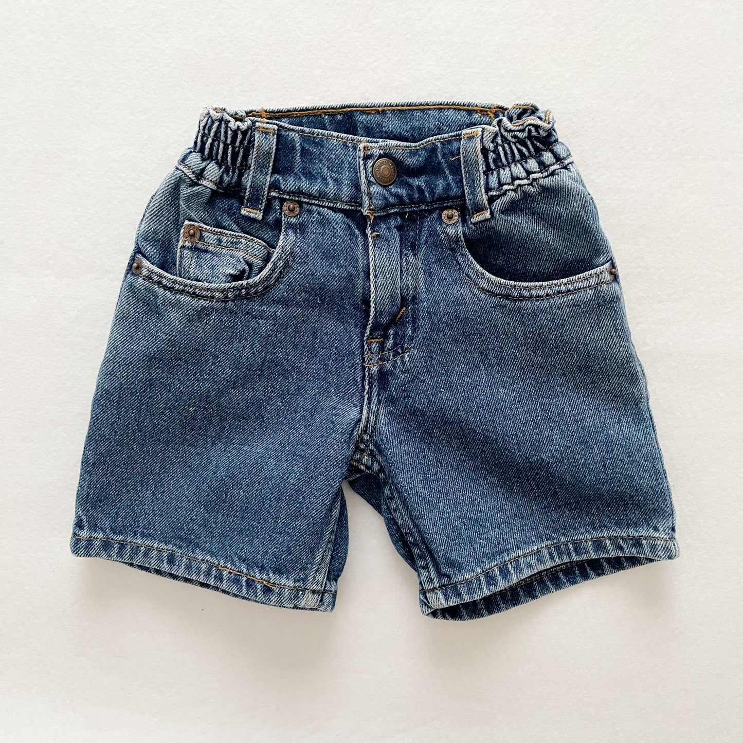 Vintage Levi’s Dark Wash White Tab Toddler Shorts