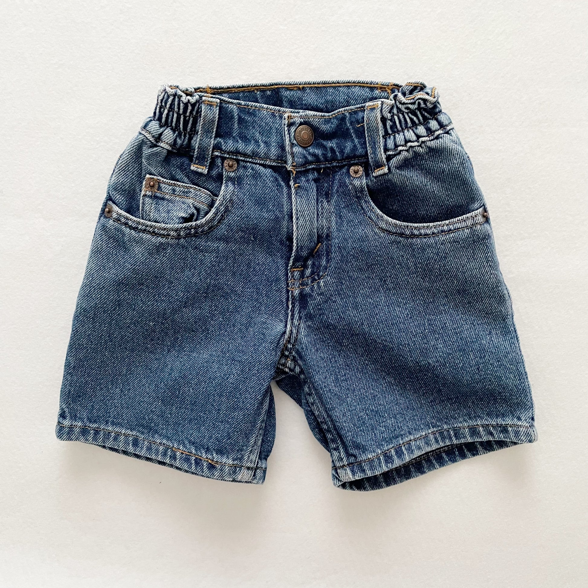 Vintage Levi’s Dark Wash White Tab Toddler Shorts