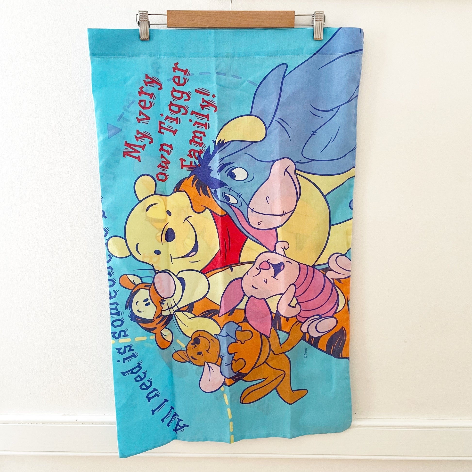 Winnie the Pooh Pillowcase - Yellow Clover Vintage Kids Clothes