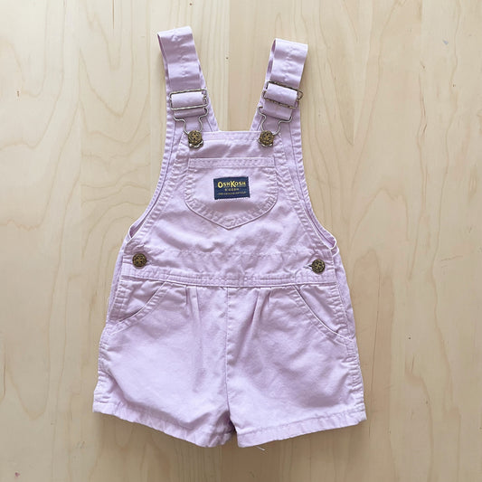 OshKosh Light Purple Shortalls - Yellow Clover Vintage Kids Clothes