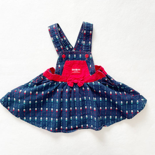 OshKosh Flower Woven Bow Skirtall - Yellow Clover Vintage Kids Clothes