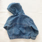 OshKosh Denim Patch Hooded Jacket - Yellow Clover Vintage Kids Clothes