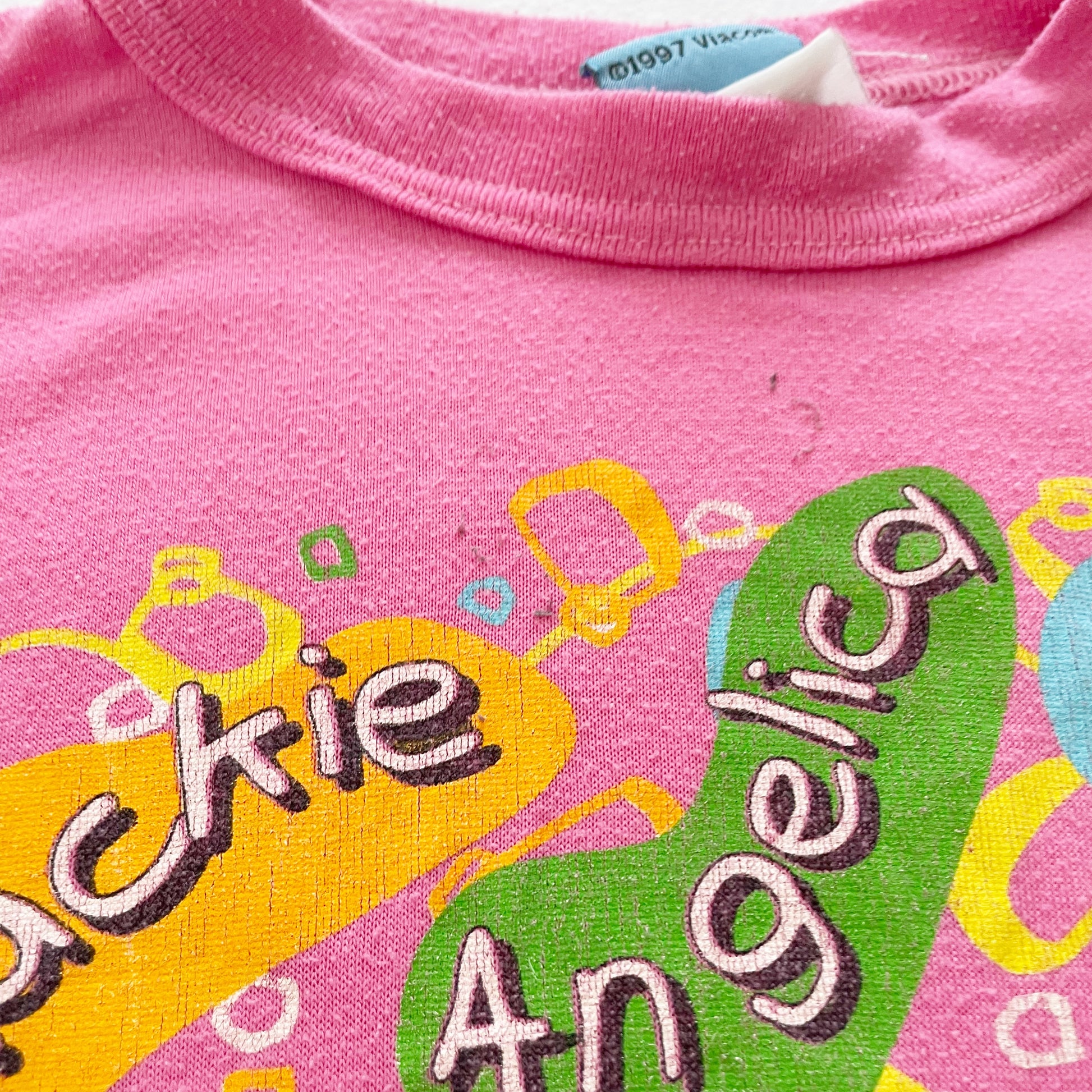 Rugrats Nightgown - Yellow Clover Vintage Kids Clothes