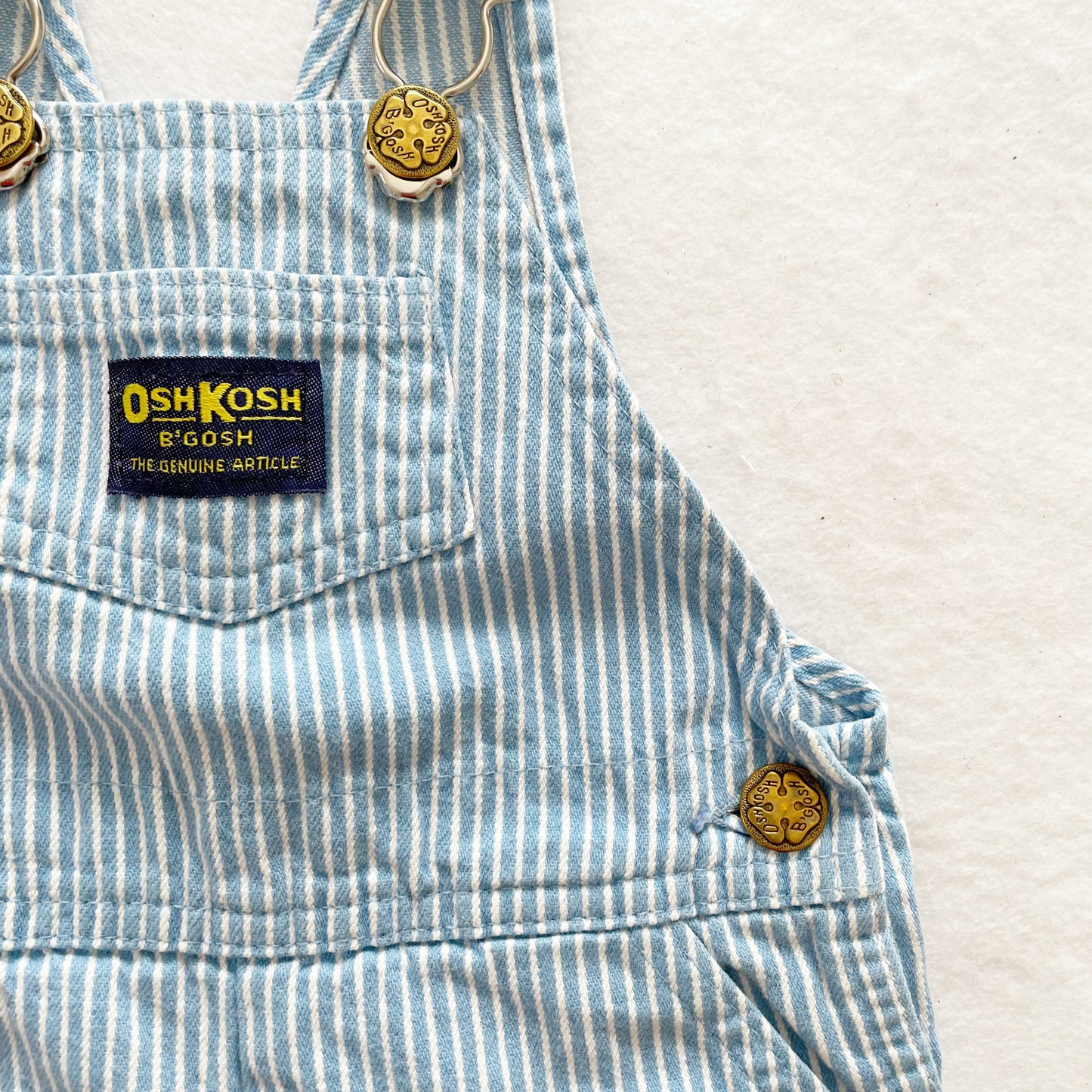 OshKosh Light Blue Hickory Stripe Overalls