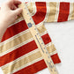 Danskin Polyester Striped Shirt - Yellow Clover Vintage Kids Clothes