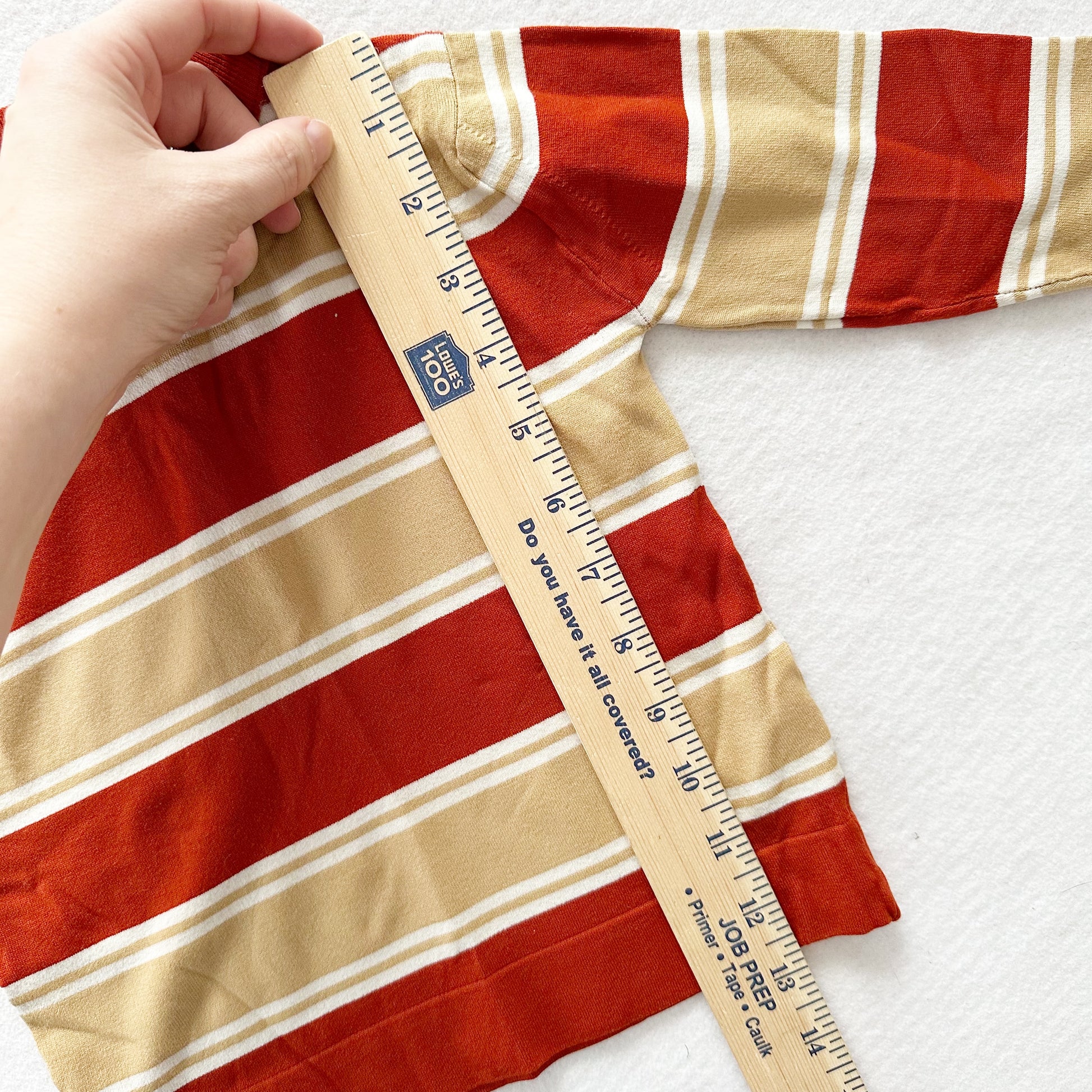 Danskin Polyester Striped Shirt - Yellow Clover Vintage Kids Clothes