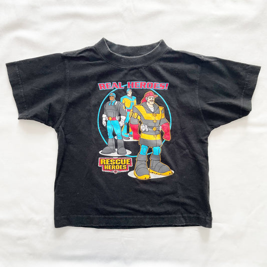 Rescue Heroes Graphic Tee • 6y - Yellow Clover Vintage Kids Clothes