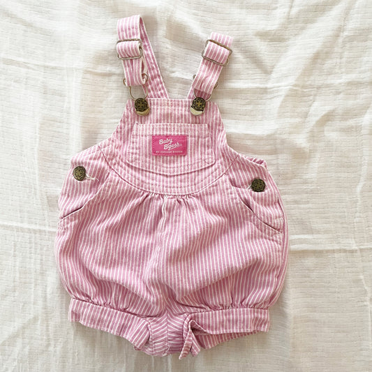 Baby B’gosh Pink Hickory Buckle Bubble Romper - Yellow Clover Vintage Kids Clothes