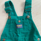 OshKosh Green Fine Cord Overalls - Yellow Clover Vintage Kids Clothes