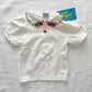 Vintage OshKosh Baby B’gosh Strawberry Embroidered Collar Top