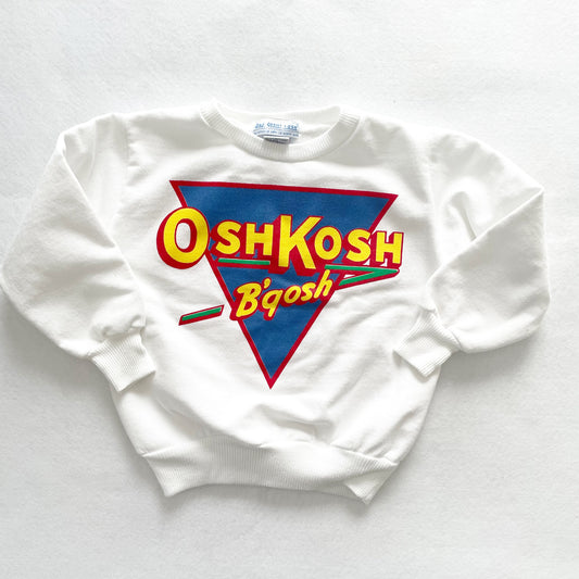 OshKosh Logo Sweatshirt - Yellow Clover Vintage Kids Clothes