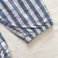 OshKosh Purple Blue Plaid Overalls - Yellow Clover Vintage Kids Clothes