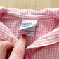 OshKosh Gingham Stripe Bubble Romper - Yellow Clover Vintage Kids Clothes