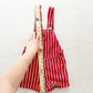 OshKosh Red Stripe Shortalls - Yellow Clover Vintage Kids Clothes