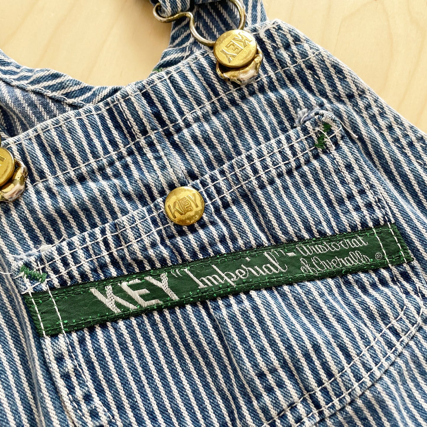 Vintage Key Engineer Stripe Overalls