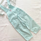 OshKosh Mint Blue Classic Cut Overalls Set